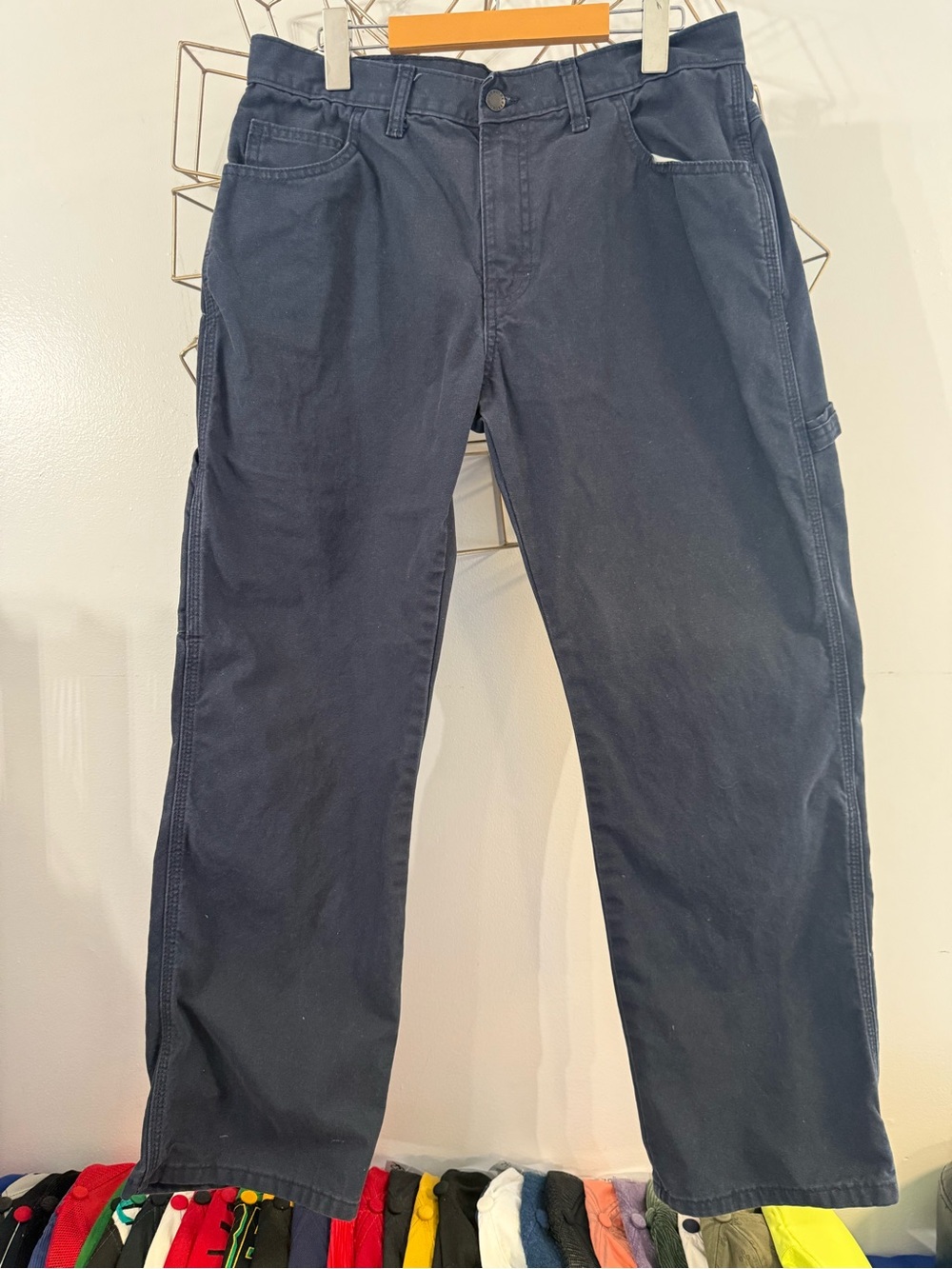 Mens Dickies Navy Work Pants - Classic Straight Fit